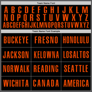 Custom Steel Gray Black-Orange Authentic Baseball Jersey