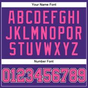 Custom Purple Pink-Black Authentic Baseball Jersey