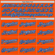 Custom Orange Royal-Black Authentic Baseball Jersey