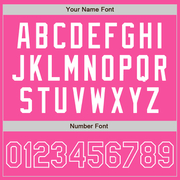 Custom Pink Pink-White Authentic Baseball Jersey