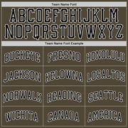 Custom Olive Black-White Authentic Salute To Service Baseball Jersey