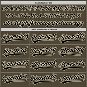 Custom Olive Black-Cream Authentic Salute To Service Baseball Jersey