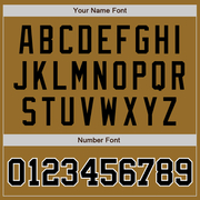 Custom Old Gold Black-White Authentic Baseball Jersey