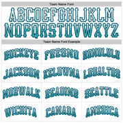 Custom White Teal-Navy Authentic Drift Fashion Baseball Jersey