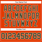 Custom Orange Olive-Cream Authentic Baseball Jersey