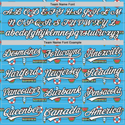 Custom Sky Blue White-Black 3D Hawaii Summer Fruit Watermelon Authentic Baseball Jersey
