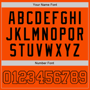 Custom Orange Orange-Black Authentic Baseball Jersey