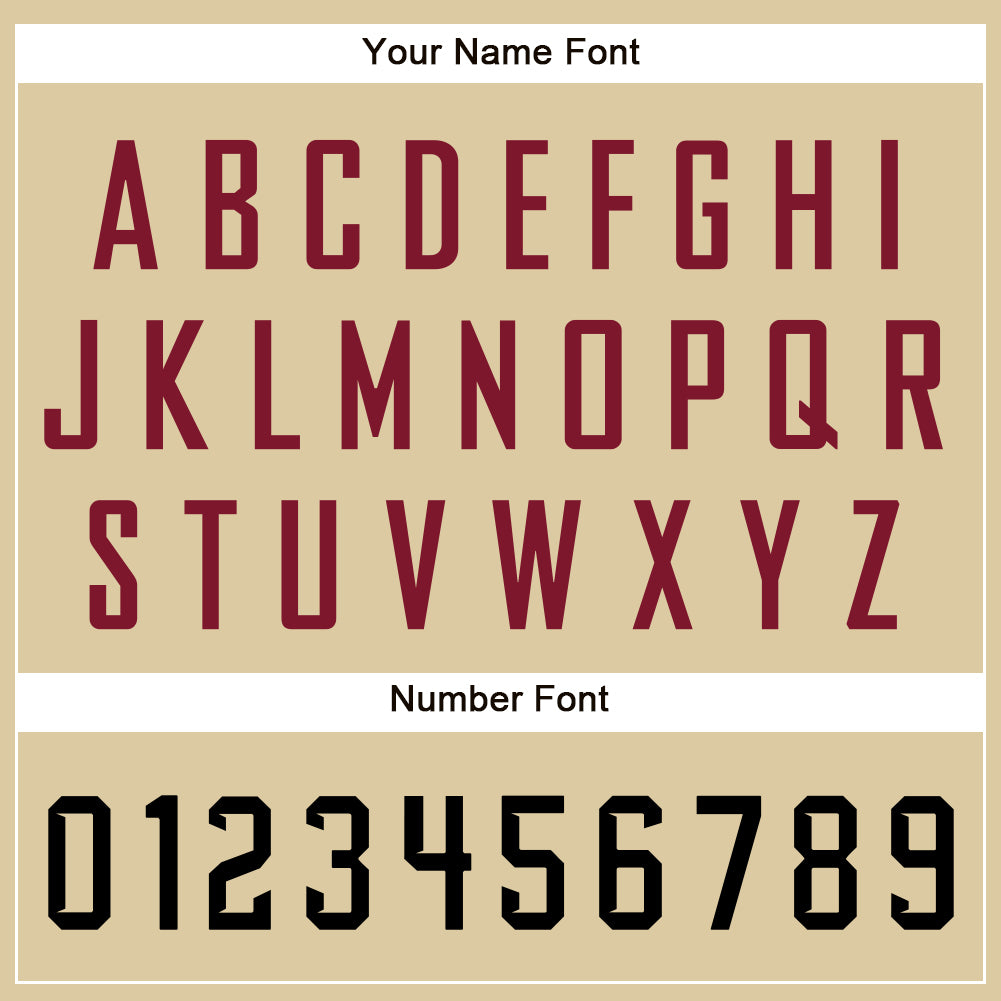 Custom Sand Black-Crimson Authentic Baseball Jersey