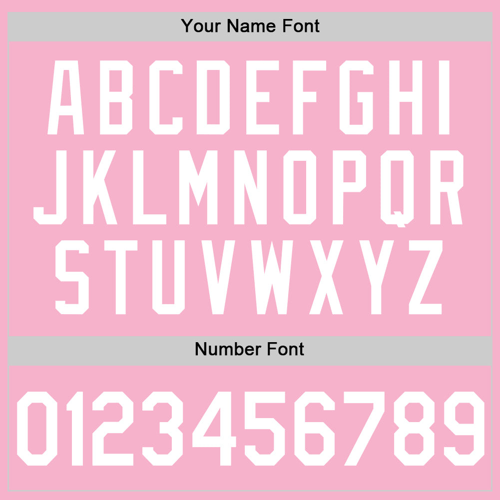 Custom Light Pink White Authentic Baseball Jersey