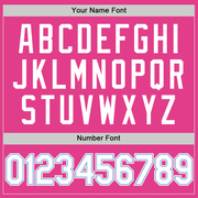 Custom Pink White-Light Blue Authentic Throwback Baseball Jersey