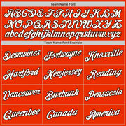 Custom Orange White-Brown Authentic Baseball Jersey