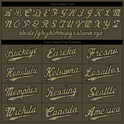 Custom Olive Camo-Black Authentic Salute To Service Baseball Jersey