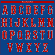 Custom Royal Red-White Authentic Baseball Jersey