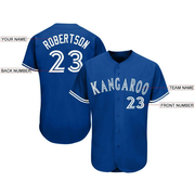 Custom Royal White Baseball Jersey