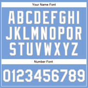 Custom Powder Blue White-Gray Authentic Baseball Jersey