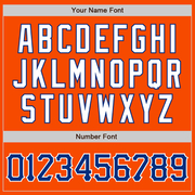 Custom Orange Royal-White Authentic Baseball Jersey