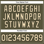 Custom Olive Cream-Black Authentic Salute To Service Baseball Jersey