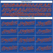 Custom Royal Royal-Orange Authentic Baseball Jersey