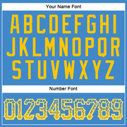 Custom Powder Blue Gold-White Authentic Drift Fashion Baseball Jersey