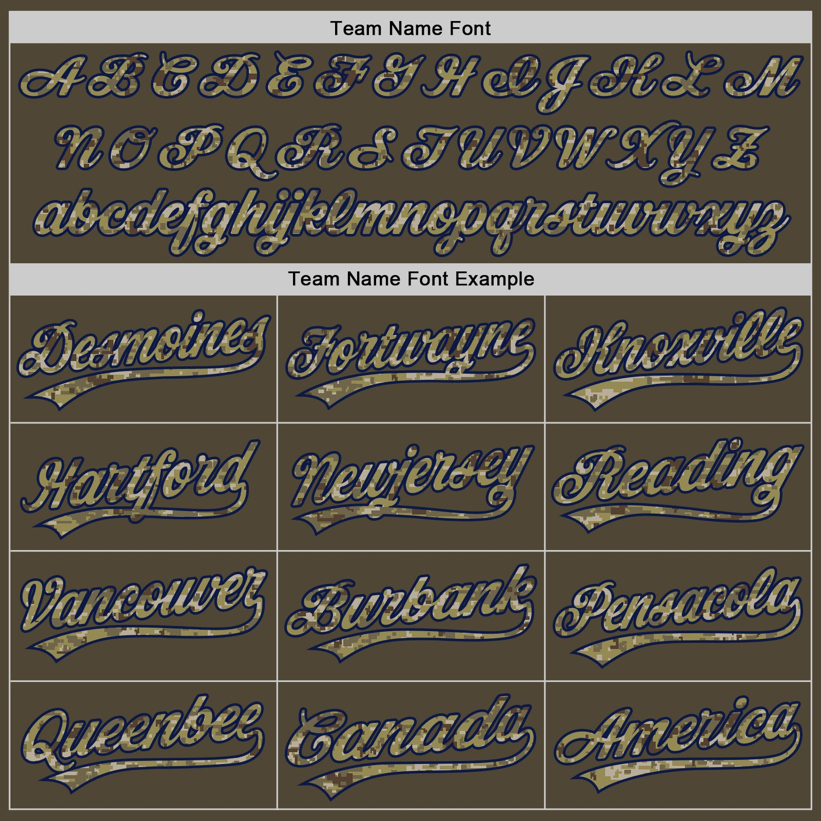 Custom Olive Camo-Navy Authentic Salute To Service Baseball Jersey