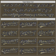 Custom Olive Camo-Navy Authentic Salute To Service Baseball Jersey