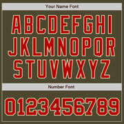 Custom Olive Red-Cream Authentic Salute To Service Baseball Jersey