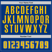 Custom Royal Gold-White Authentic Baseball Jersey