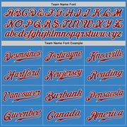 Custom Powder Blue Crimson-City Cream Authentic Baseball Jersey