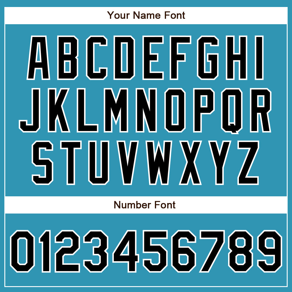 Custom Panther Blue Black-White Authentic Baseball Jersey