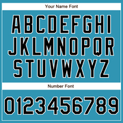 Custom Panther Blue Black-White Authentic Baseball Jersey