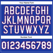 Custom Royal White-Red Authentic Baseball Jersey