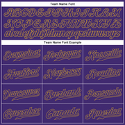 Custom Purple Purple-Old Gold Authentic Baseball Jersey