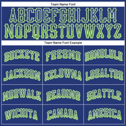 Custom Royal Neon Green-White Authentic Drift Fashion Baseball Jersey