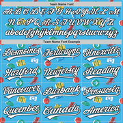 Custom Sky Blue White-Black 3D Hawaii Beach Holiday Authentic Baseball Jersey