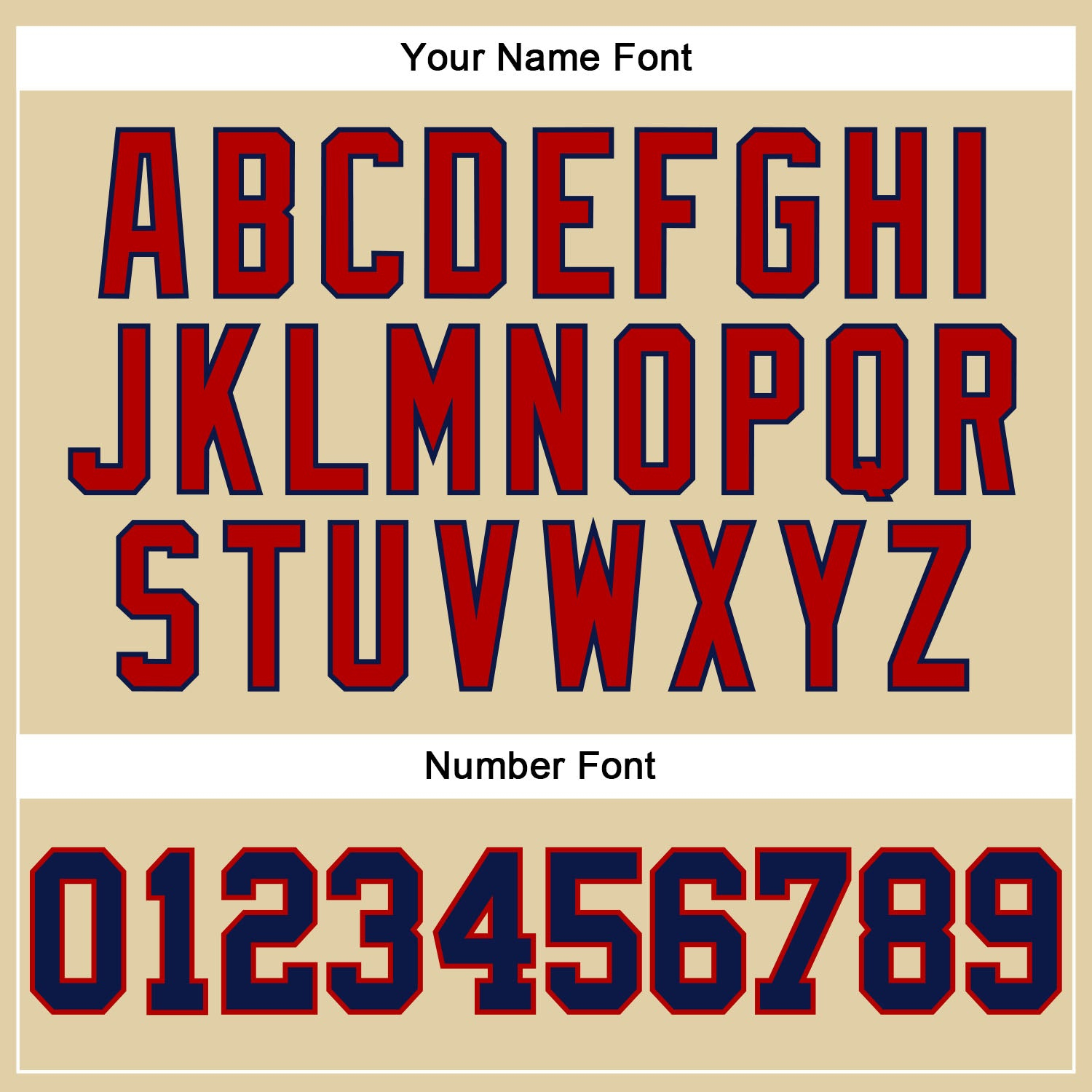 Custom Sand Navy-Red Authentic Baseball Jersey