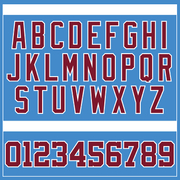 Custom Powder Blue Crimson-White Authentic Baseball Jersey