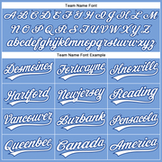 Custom Powder Blue White-Royal Authentic Baseball Jersey