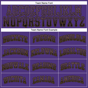 Custom Purple Purple-Old Gold Authentic Drift Fashion Baseball Jersey