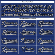 Custom Royal Gray-Black Authentic Baseball Jersey