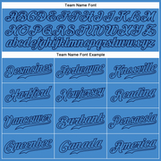 Custom Powder Blue Powder Blue-Navy Authentic Baseball Jersey