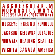 Custom Old Gold Red-White Authentic Baseball Jersey