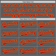 Custom Steel Gray Red-Old Gold Authentic Baseball Jersey