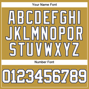 Custom Old Gold White-Navy Authentic Baseball Jersey