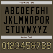 Custom Olive Camo-Black Authentic Salute To Service Baseball Jersey