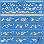 Custom Powder Blue Royal-White Authentic Baseball Jersey