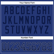 Custom Royal Navy-Gray Authentic Drift Fashion Baseball Jersey