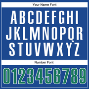 Custom Royal Kelly Green-White Authentic Baseball Jersey