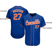 Custom Royal Orange-White Baseball Jersey