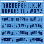 Custom Powder Blue Navy Authentic Baseball Jersey