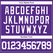 Custom Purple White Authentic Baseball Jersey